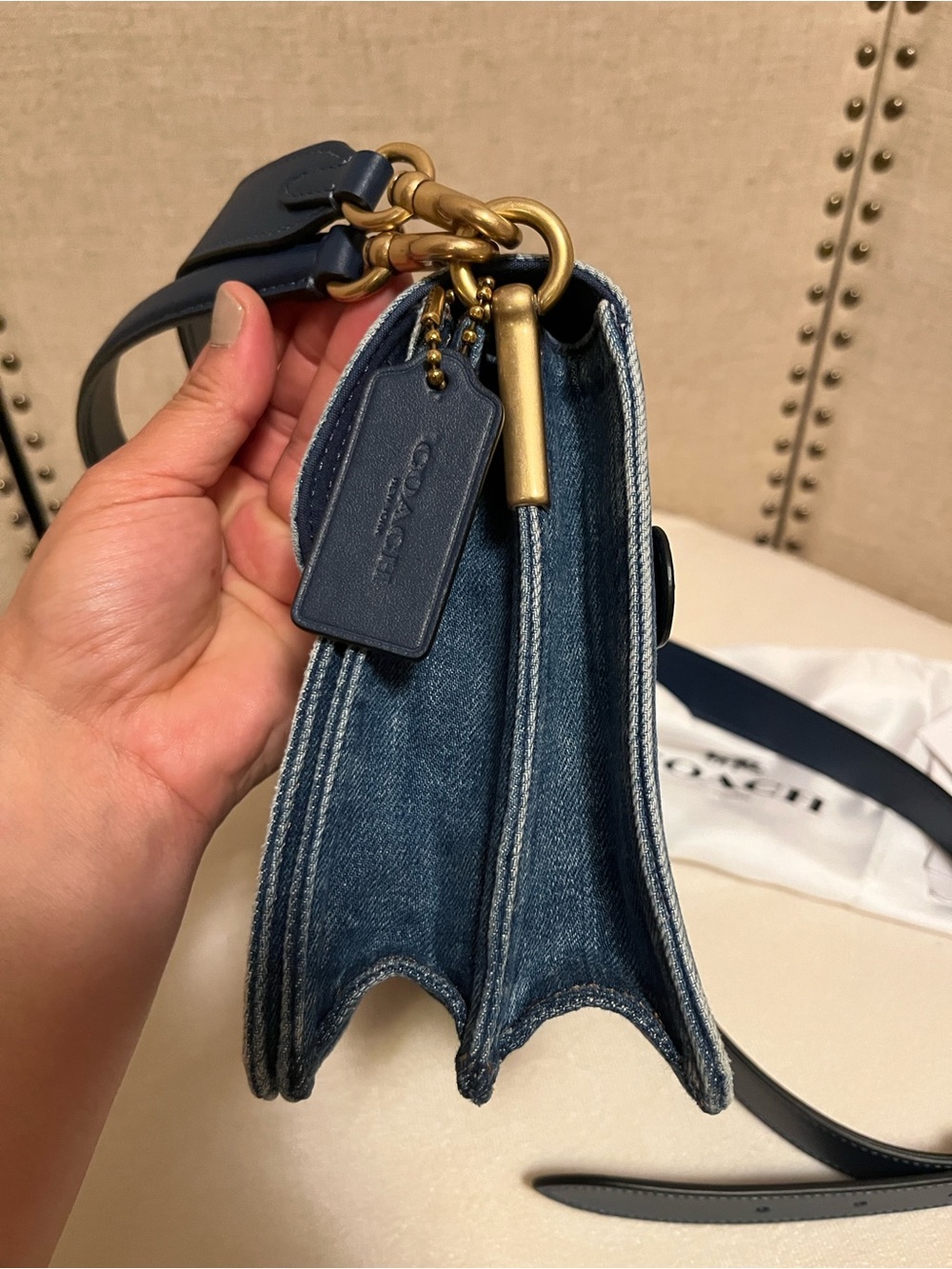EUC Coach Chain Tabby Denim (Missing Chain Strap) - Picture 16 of 16